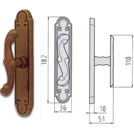 Ghidini 290406000 Cremonese Ottone Brunato Barocco P.a.ez
