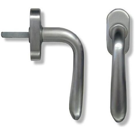 Ghidini Maniglia Martellina Dk per Finestre Anti-Ribalta Q7 35-40mm Ottone Cromo Satinato