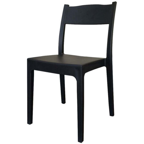 Sedia in polipropilene - Vesta - cm 41x41x83h - Colore: Tortora (1/4)