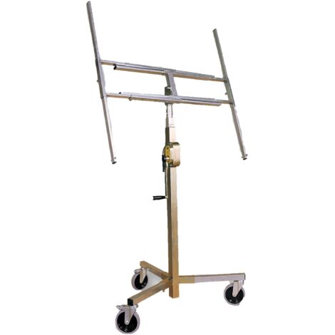 alzalastre telescopico a cremagliera con ruote 110x76 cm - 153h