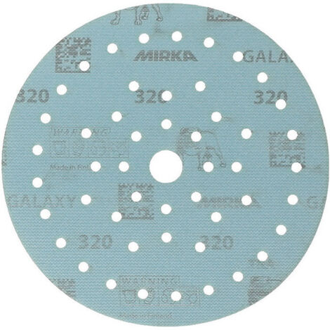 50PZ DISCO ABRASIVO CIRCOLARE MULTIFORO 'GALAXY MULTIFIT GRIP' +y 150 mm grana 3
