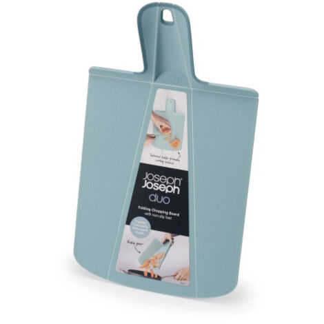 Tagliere pieghevole deJosephJoseph Joseph Duo Blue, Cucina, Antiscivolo, Design compatto, Robusto, Facile da riporre, Superficie resistente, Ideale per piccoli spazi
