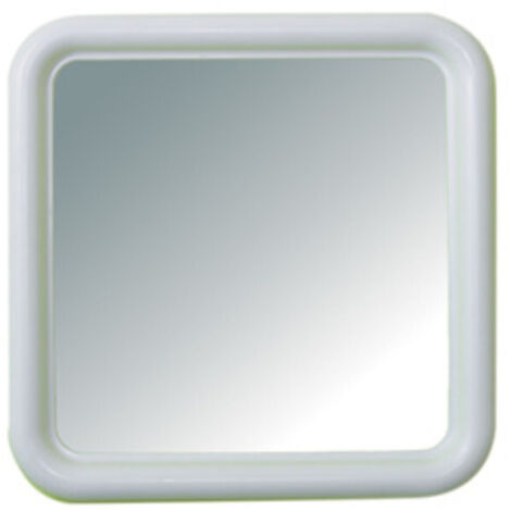 SPECCHIO DA BAGNO QUADRATO MOD. "SILVIA" BIANCO CM.50X50 ART.328 (1/3)