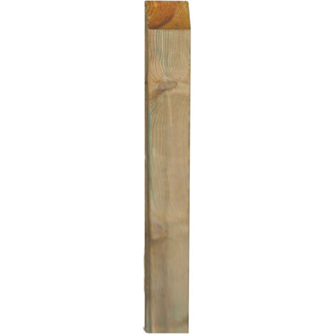 Palo quadrato in legno di pino impregnato cm 7x7x300 paletto quadro per giardino esterno
