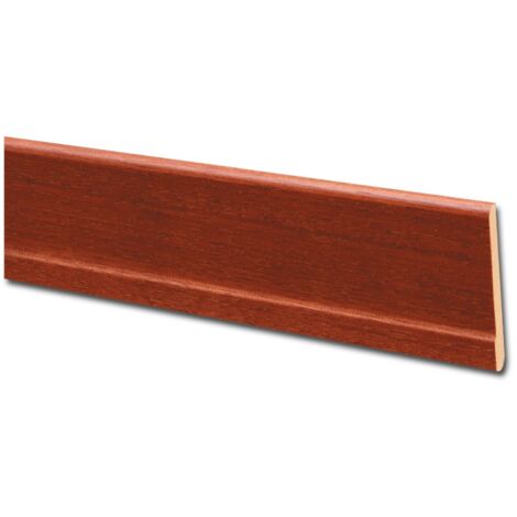 10PZ BATTISCOPA 70X10 MM CON PIEDE 245 CM MOGANO 60651
