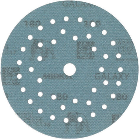 50PZ DISCO ABRASIVO CIRCOLARE MULTIFORO 'GALAXY MULTIFIT GRIP' +y 125 mm grana 1