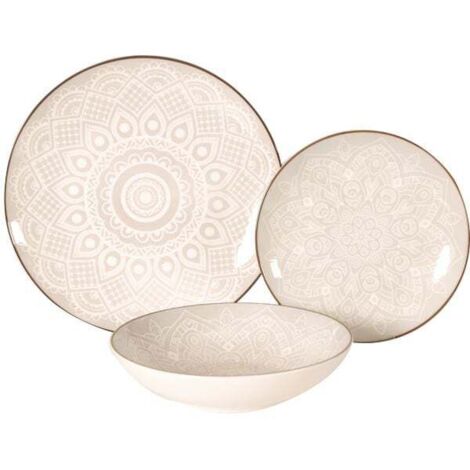 Servizio piatti Xtra porcellana Mandala 18Pz [WK8574]