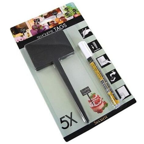 5 Etichette rettangolari con Pennarello a gesso liquido