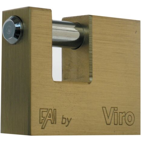 Viro Fai art 505 lucchetto per serranda 50 mm antiscasso con 2 chiavi