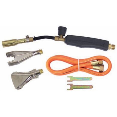 Set per saldobrasatura bruciatore a gas gpl cannello per brasatura e fiamma piatta