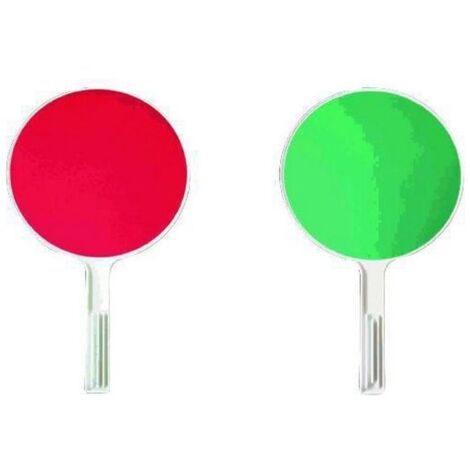 Paletta Moviere Rifrangente Bicolore Rosso-Verde cm. 30 (1/4)