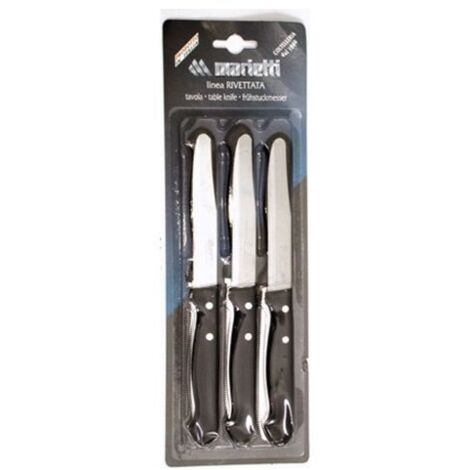 6 Coltelli da tavola 11,5 Nero