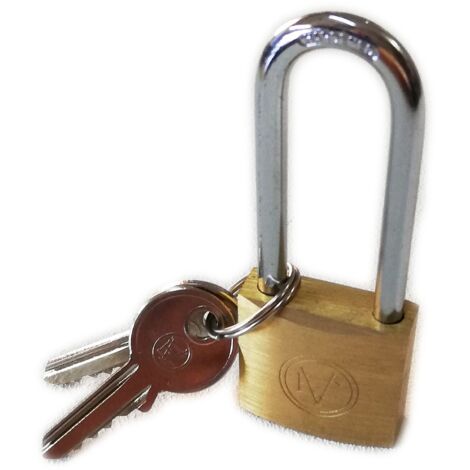 Lucchetto Ottone Arco Lungo - mm.50 (1/2)