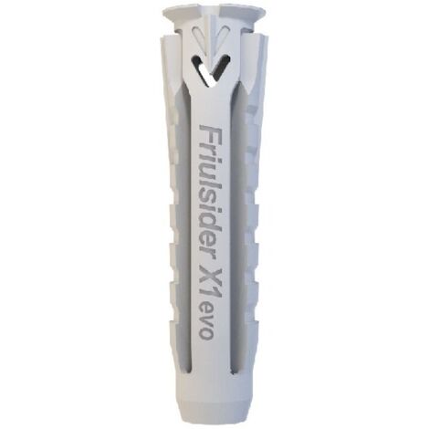 Tassello In Nylon Universale Vite Tps Truciolare Zincata Bianca X1 Evo - ø mm.8x40 vite ø mm.5x50 spes.fissaggio mm.5 - 50 pz