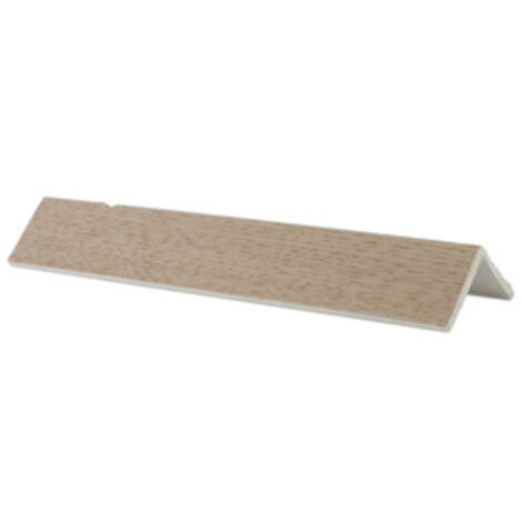 Forte – Paraspigolo mm 25x25 in pvc espanso – Resistente al fuoco classe 1 – Colore rovere sbiancato – Lunghezza 300 cm – Confezione da 36 pezzi (1/3)