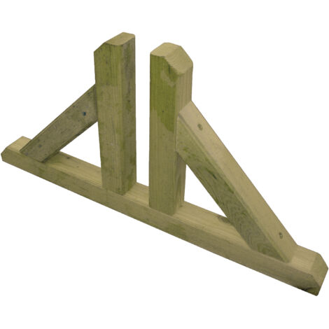 Piede in pino impregnati 44x44x cm per Grigliati in legno (1/3)