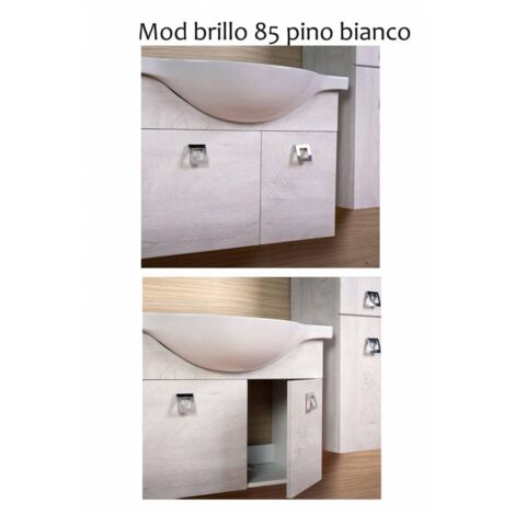 1PZ COLONNA BAGNO BRILLO 2 ANTE SOSP. 145 PINO BIANCO