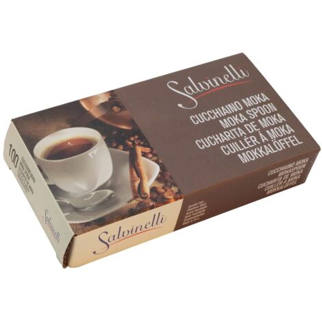 Salvinelli F100MORI 100 CUCCHIAINI Caffe Linea Bar MOD. Rimini, Acciaio Inossidabile