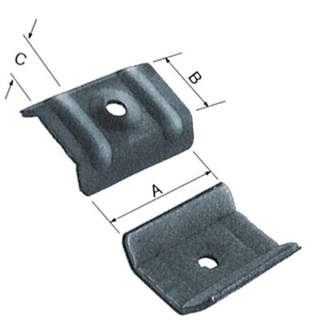 Cavallotto Per Coibentati 46X17X16 Mm T. Moro - 100 Pz