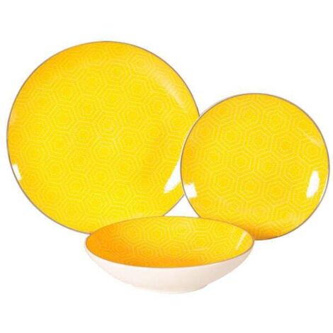 Servizio piatti Xtra porcellana Esagono 18Pz [WK8575]