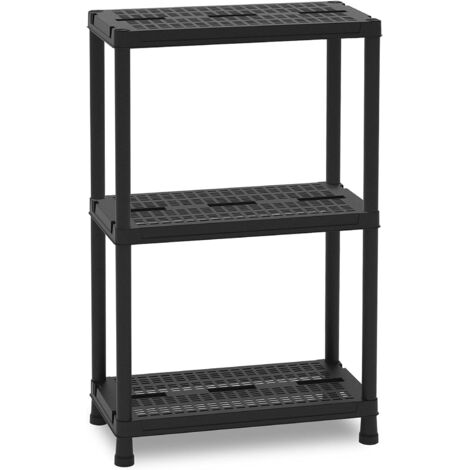 SCAFFALE KIT 3 PIANI NERO ART.141 .60x30x95h. TOOMAX