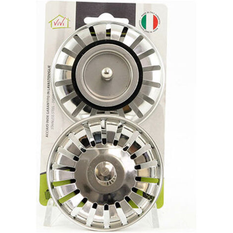Griglia per piletta scarico lavabo, lavello 1 1/4 63 mm con vite inox M6 -70
