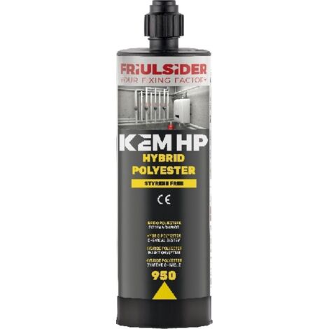 Ancorante chimico resina poliestere kem hp hybrid - Capacità: ml 300 - 6 pz