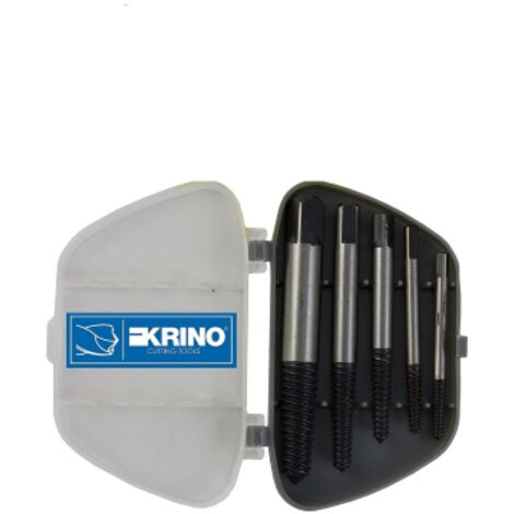 Krino set estrattori conici in acciaio per viti spezzate e prigionieri 1-5 mm in astuccio (1/2)