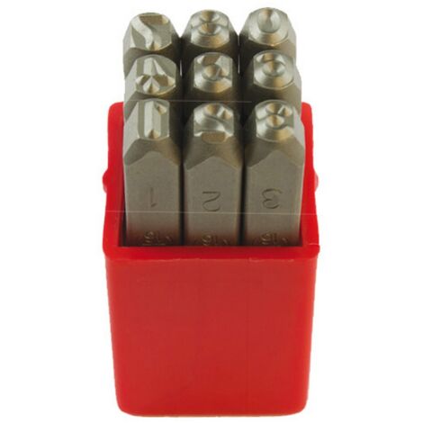 Punzoni acciaio numeri 8 mm - Strumenti per marcatura di precisione (1/2)