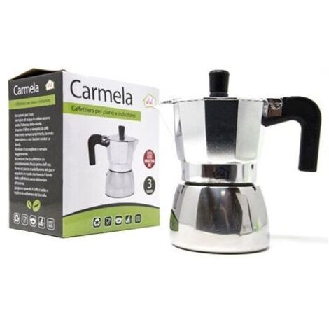 Caffettiera per induzione 3 tazze in alluminio Inox