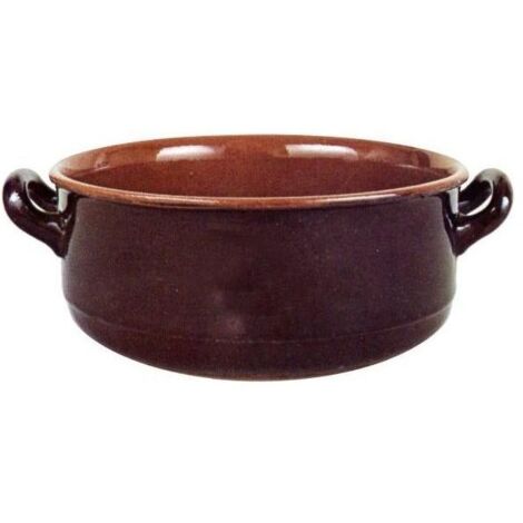 Vulcania Casseruola in terracotta con 2 manici 12 cm