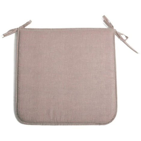 Cuscini per sedie Panarea 60% poliestere 40% cotone 4 pz imbottitura poliuretano espanso 39x39x2 cm tortora da giardino esterno