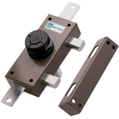 SERRATURA LEGNO APPLICARE 34329 MOTTURA - C.POMPA M2 + POMO TRIPLICE E.MM 30 - 1 pezzo