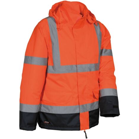 Giacca Imbottita Namsos Ad Alta Visibilita' - tg.S - arancio fluo/navy (1/2)