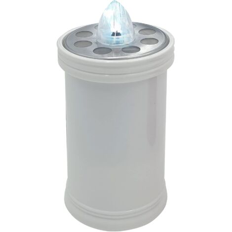 VELAMP LUMINO ELETTRICO A LED 15,2CM, DURATA 120GG, BIANCO CON LUCE FISSA BIANCA