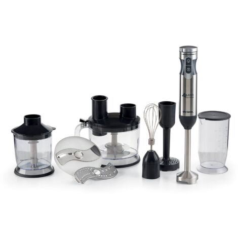 Ariete Frullatore ad immersione 7in1 1000W 10 velocità Nero/Metal con Tritatutto