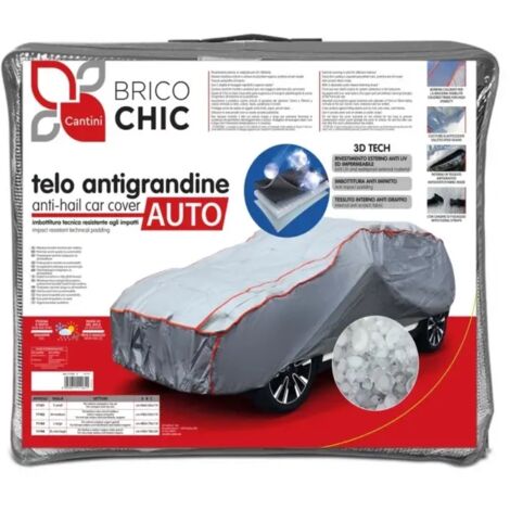 telo copriauto antigrandine brico chic "l/xl" per suv 540x185x155 cm