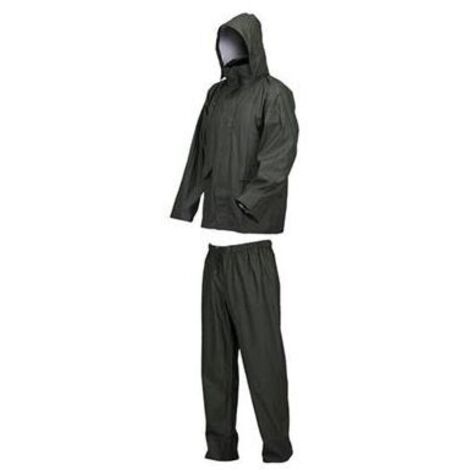 1PZ Industrial Starter IMPERMEABILE COMPLETO LLUVIA Col. Verde Mis. XL