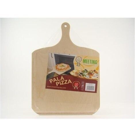 Pala per Pizza da Forno Fornetto Tagliere Legno Multistrato con Manico 40x29cm