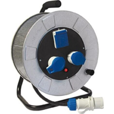 Avvolgicavo GOLIA METAL Ø 320 mm. IP44, cavo 30 m. 3G2,5 H07RN-F 14370