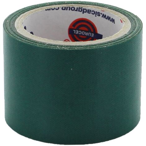 12 x NASTRO TELATO ADESIVO 38 MM X 2,7 M VERDE SCURO (1/2)