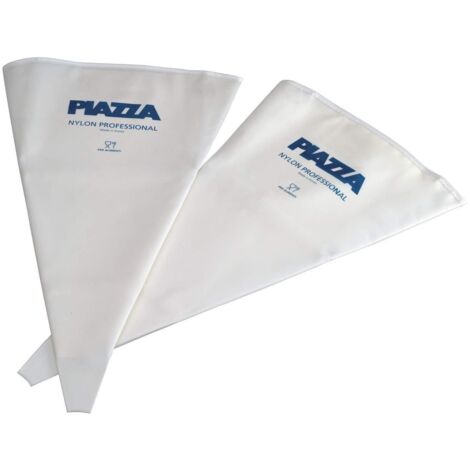 PIAZZA - Sac a Poche Professionali Senza Beccucci - Confezione 2 Sacchetti da 40 cm - Per Realizzare Decorazioni su Dolci, Torte, Cioccolatini e Pasticcini - Riutilizzabili e Resistenti in Nylon (1/3)