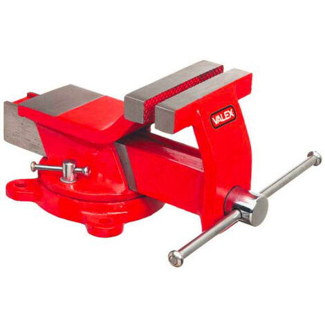 Morsa Da Banco Fissa In Acciaio Valex – Apertura Ganasce 125 Mm – Ideale Per Fai Da Te E Officina