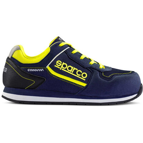 SPARCO SCARPA GYMKHANA - Colore: Blu Marine / Giallo Fluo - Taglia: 37