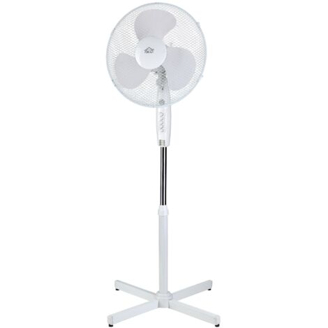 DCG Eltronic VE1625 Ventilatore a piantana Nero Bianco