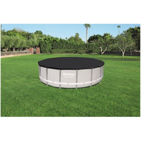 Top Telo Copertura Per Piscina Bestway Telaio Fuoriterra Tonda Cm 488