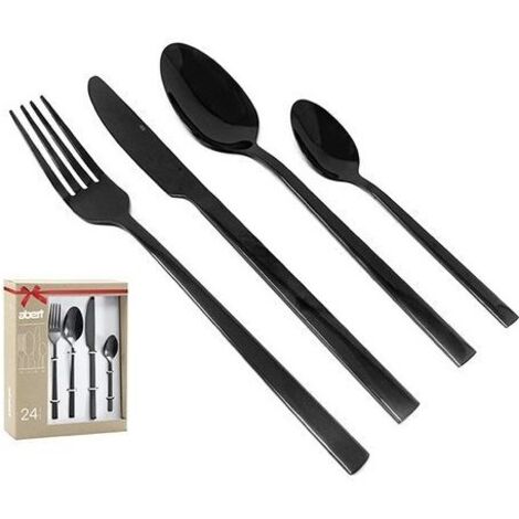 SERV.POSATE 24PZ BOND BLACK SCAT.FIOCCO