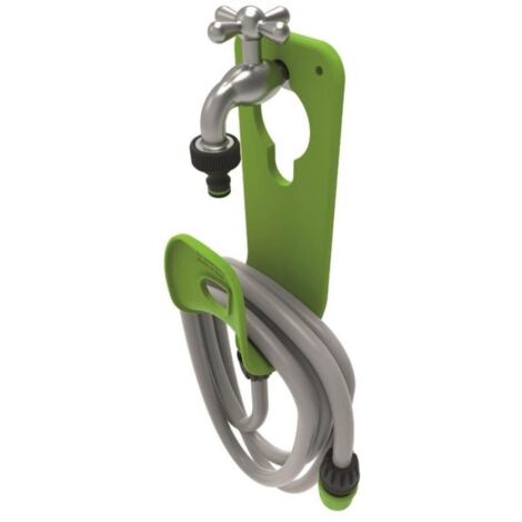 Portatubo rubinetto da muro gf sella in plastica colore verde (1/2)