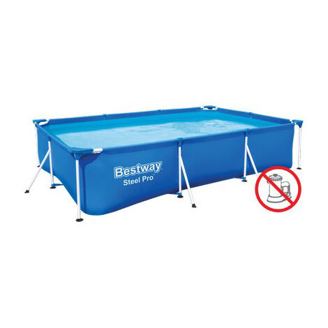 Piscina Steel Pro Rettangolare Telaio Portante Cm.300X201X66H.S/Filtro - kg.19,6 - lt.3.300 (art.56404) (1/10)