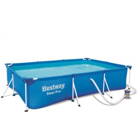 Piscina fuori terra Bestway 56411 Steel Pro rettangolare 300x201x66cm (1/10)